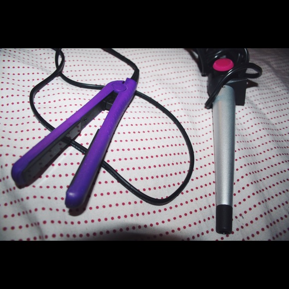 Mini Flat Iron & Ceramic Curling Wand (BUNDLE)