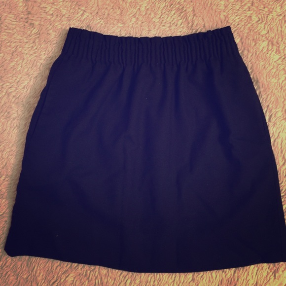 JCrew BLACK Linen Cotton Skirt