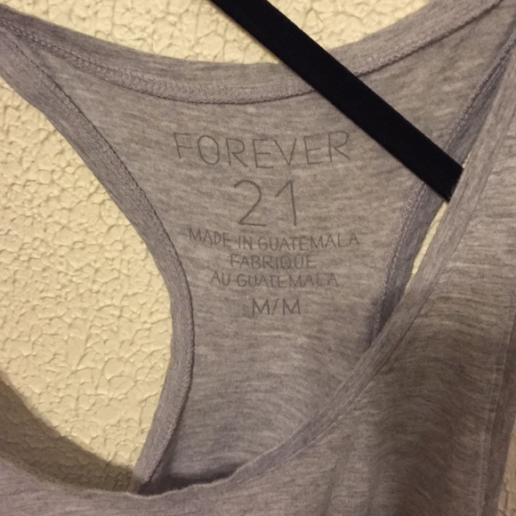Forever 21 Grey Tank Top - Picture 3 of 4
