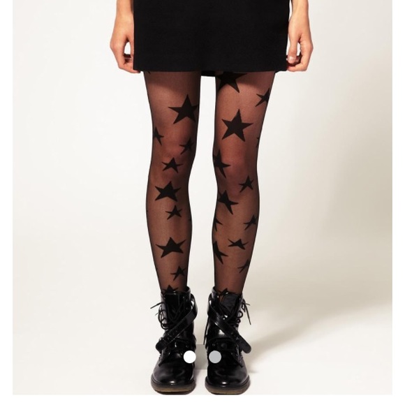 ASOS Sold Out Sheer Star Tights