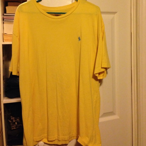 MENS yellow polo t shirt