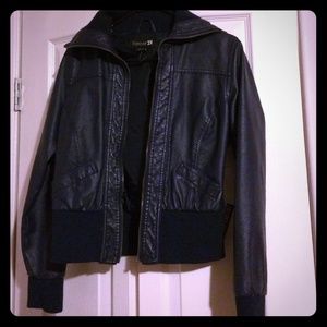 Faux leather jacket