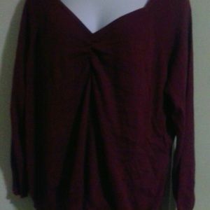 Maroon long sleeve shirt