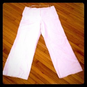 Madison Studio White Linen Pants (lined)