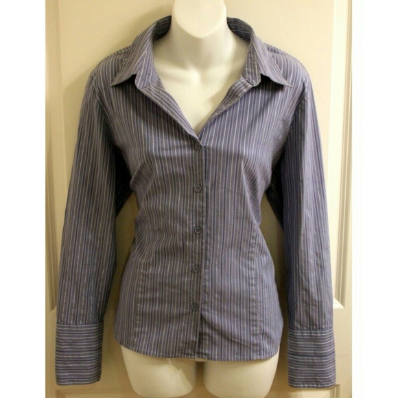 Blue striped blouse