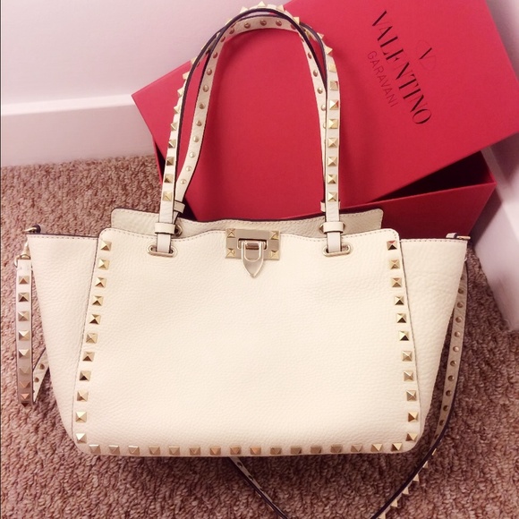 Valentino Rockstud Small Tote Bag - Picture 2 of 4