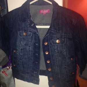 Dark wash denim jacket
