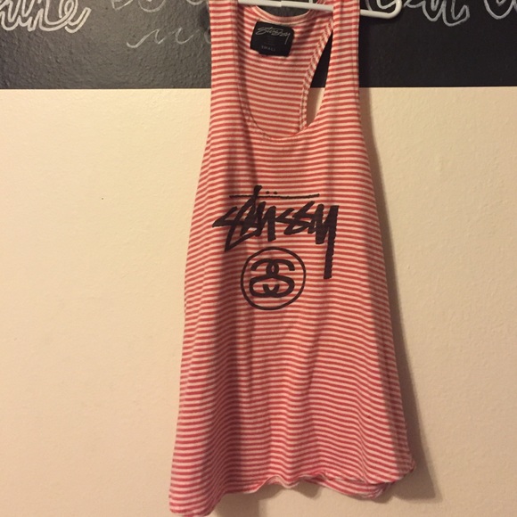 Striped razor back tank