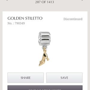 *Discontinued* Pandora stiletto charm