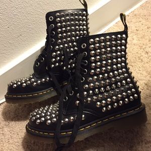 Rare dr martens studded combat boot