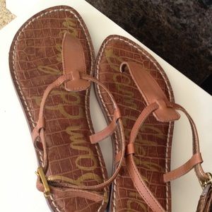 Sam Edelman Gigi Leather Sandals in Saddle