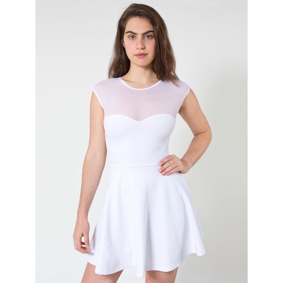 American Apparel Ponte Sweetheart Skater Dress - Picture 4 of 4