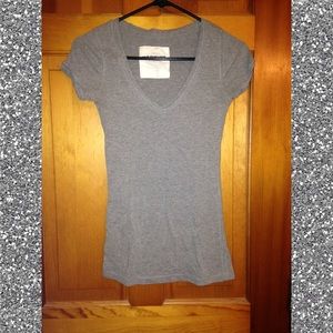 Grey v-neck