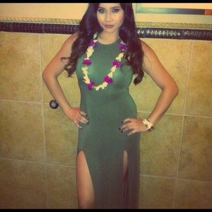 Olive Green Maxi Dress