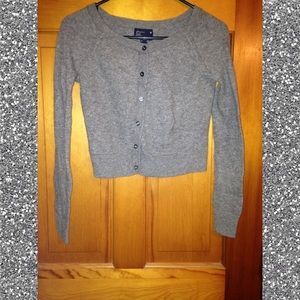 Grey button up sweater