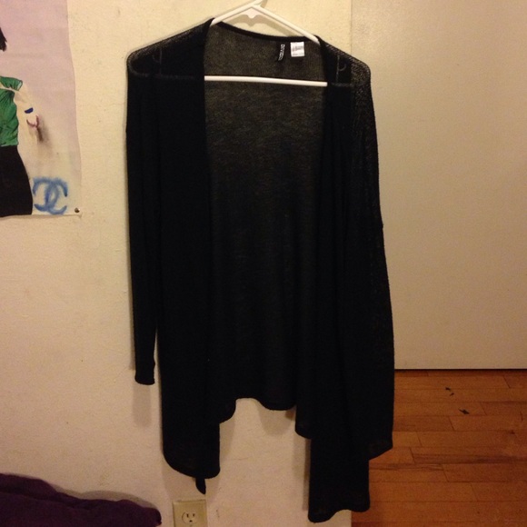 Long Black Throw-over