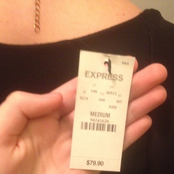 NWT* Express Little Black Dress - Picture 2 of 4