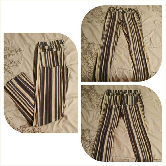 Unique Striped Jeggings