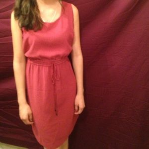 Maroon, knee high, Ann Taylor LOFT dress