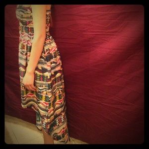 Aztec, hi-low, strapless Envy Me dress