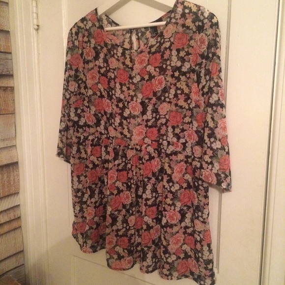 floral baby doll top
