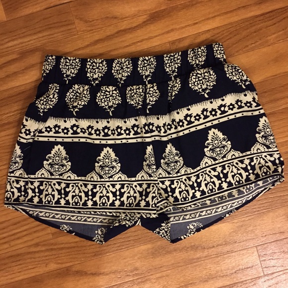 BUNDLE denim top and tribal shorts