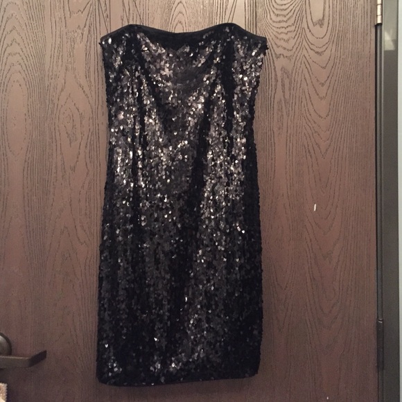 Black Sequin Dress