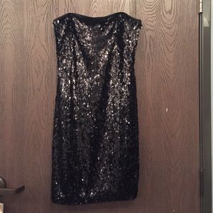 Black Sequin Dress