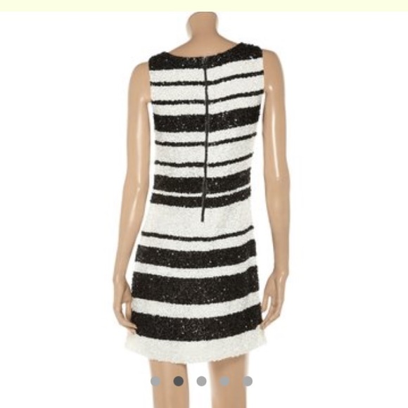 alice olivia black sequin dress