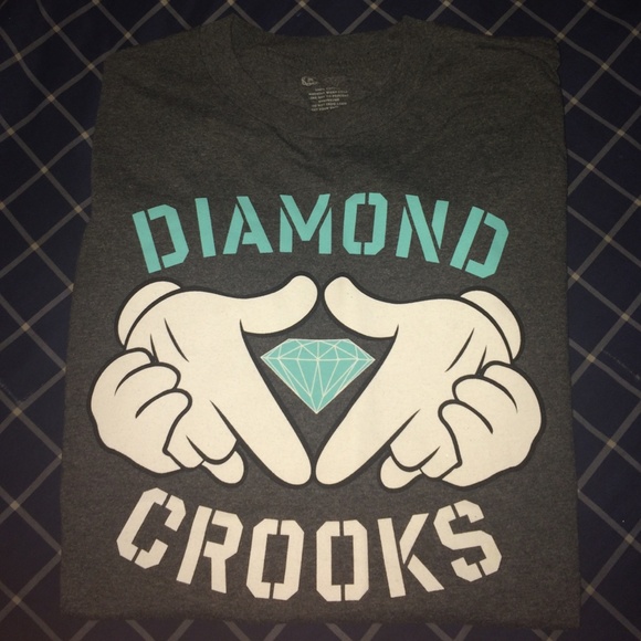 Diamond supply X Crooks and castles T-shirt