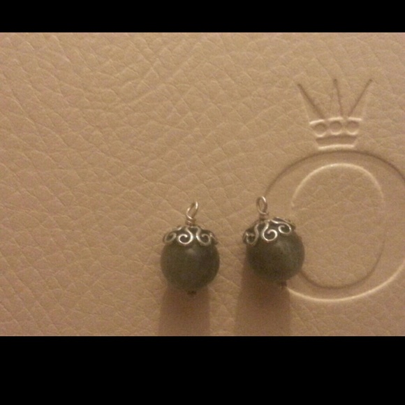 Authentic retired PANDORA labradorite  earring