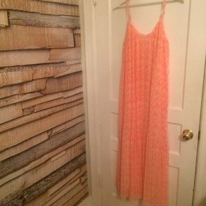 pink floral maxi dress