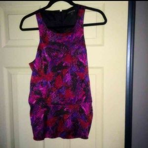 Express Multi-Colored Peplum Blouse