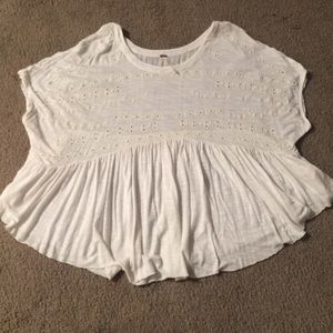 Free People White Blouse