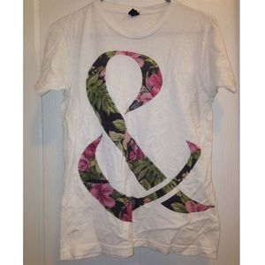 Of Mice & Men floral ampersand