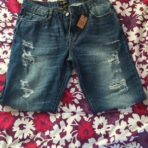 Forever 21 Denim Pants With Rips