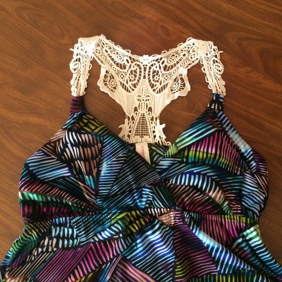 SOLD Tribal Print Maxi Dress - Picture 2 of 4