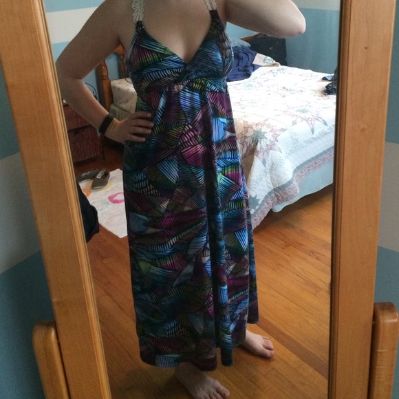 SOLD Tribal Print Maxi Dress - Picture 4 of 4