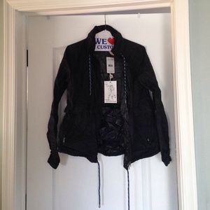 NWT: Free People water resistant jacket w/hood