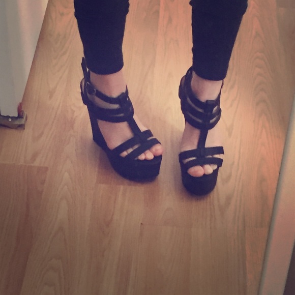 Charlotte Russe sexy black wedge