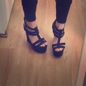 Charlotte Russe sexy black wedge