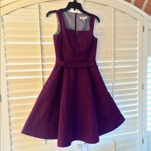 hp isaac mizrahi plum spring retro style dress isaac mizrahi brown ...