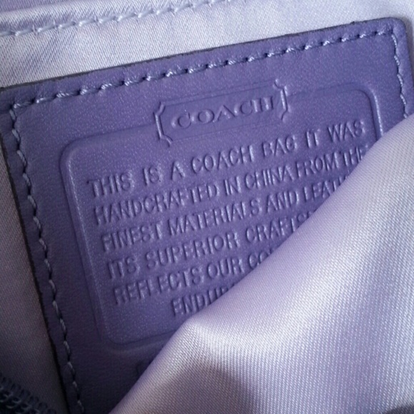 Violet coach handbag - Picture 3 of 3