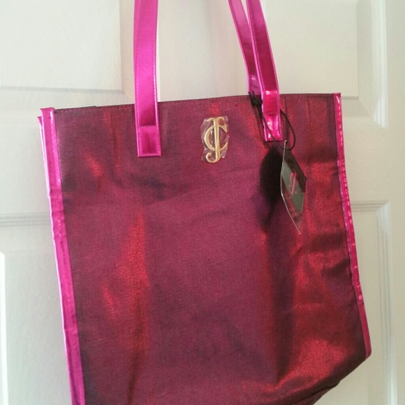 Hot pink tote bag