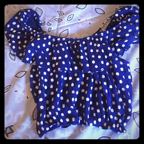 Daisy Print Crop Top