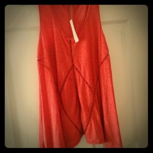 Orange boho swing tank