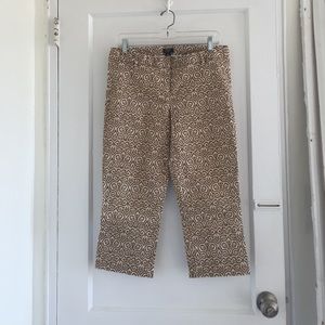 J. Crew six 6 city fit ikat capris