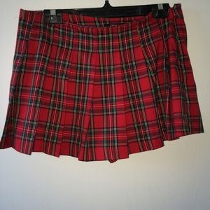 F21 Plaid Skort