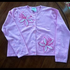 Lilly Pulitzer Pink Cardigan.