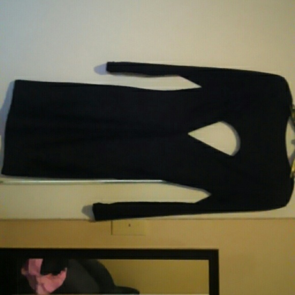 Blk body con dress
